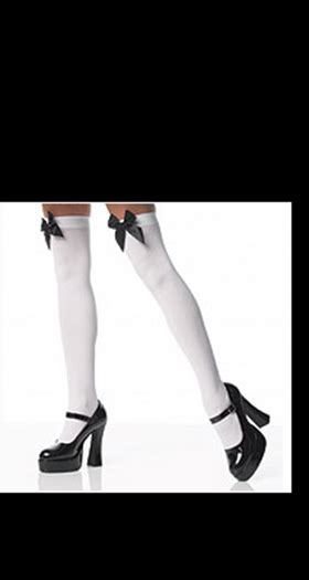 Thigh Highs With Black Bows