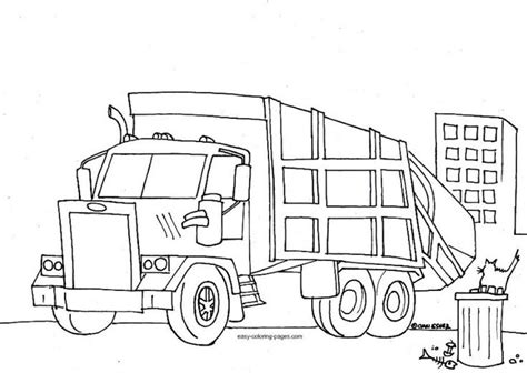 Garbage Truck Coloring Pages Coloring Home