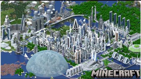 Minecraft Future City In Minecraft Youtube