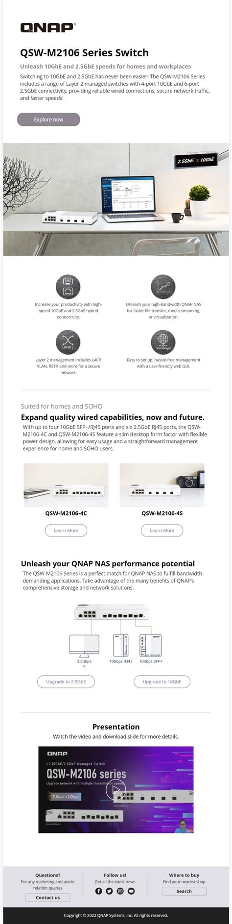 Product Qsw M2106 Series Qnap Marketing Resource