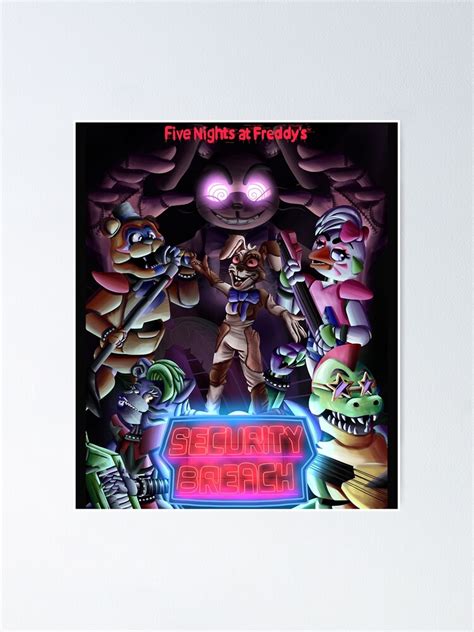 Five Nights At Freddys Security Breach Poster Sticker Poster By