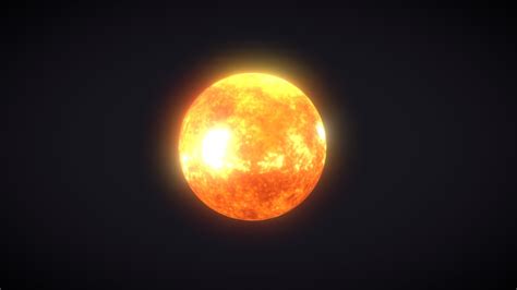 Photorealistic Sun 8k Textures 3d Model Buy Royalty Free 3d Model By
