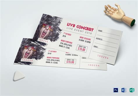 Custom Concert Ticket Template