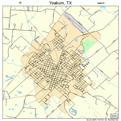 Yoakum Texas Street Map 4880560