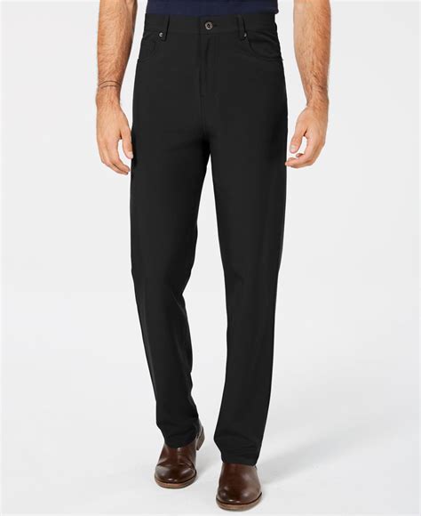 Dkny Synthetic Slim Fit Stretch Tech Pants In Black For Men Lyst