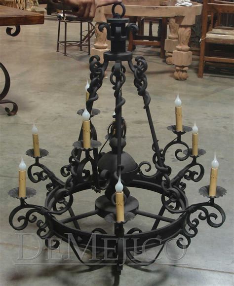 Illuminaries lighting provides the best in custom wrought iron lighting products and wrought iron outdoor lighting fixtures. Hacienda Style Chandelier | Rosa maria | Pinterest ...