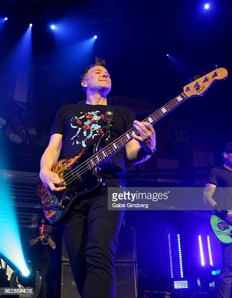 singer bassist mark hoppus of blink 182 performs as the band kicks news photo getty images