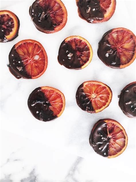 Chocolate Blood Orange Slices Live And Taste