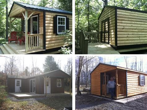 Hunting Cabin North Country Sheds Portable Garage Wooden Portable