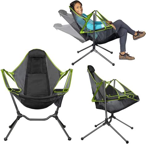 Chair Camping Swing Luxury Recliner Relaxation Swinging Comfort Lean Back Outdoor Folding Chair