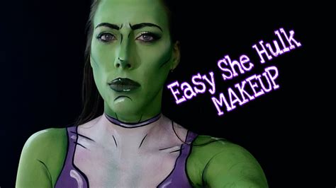 Easy She Hulk Makeup Look Body Art Youtube