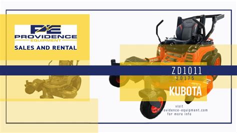 2020 Kubota Zd1011 3 54 With 54 Hydraulic Deck Zero Turn Mower 20175