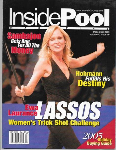 Inside Pool Magazine Billiards Dec 2005 Issue 10 Ewa Laurance Cover New