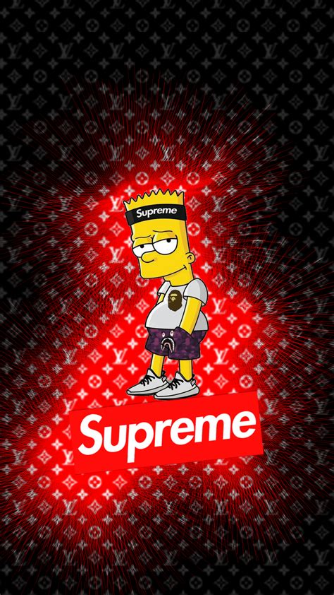 Follow the vibe and change your wallpaper every day! Supreme Wallpaper Simpsons - Cool Wallpapers