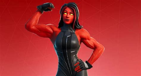 Fortnite How Do You Get Red She Hulk Skin Crimson Jennifer Walters Is