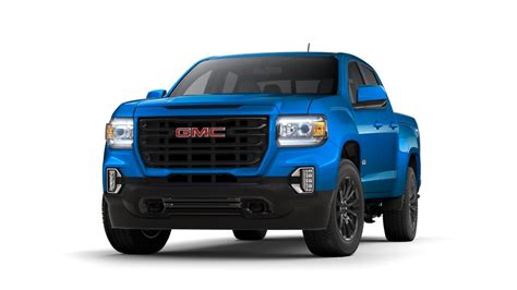 New 2022 Blue Gmc Crew Cab Short Box 4 Wheel Drive Elevation Canyon