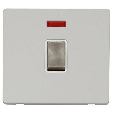 Click Definity Flat Plate Screwless 20a Dp Ingot Switch With Neon