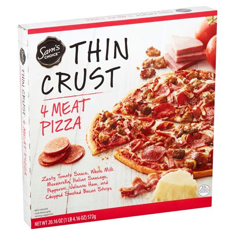 Sams Choice Thin Crust 4 Meat Pizza 2016 Oz