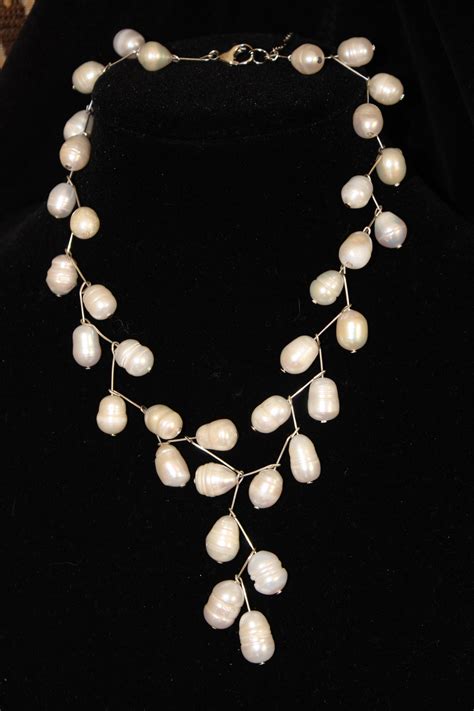 Sold Price Necklace Baroque White Pearls July Am Edt