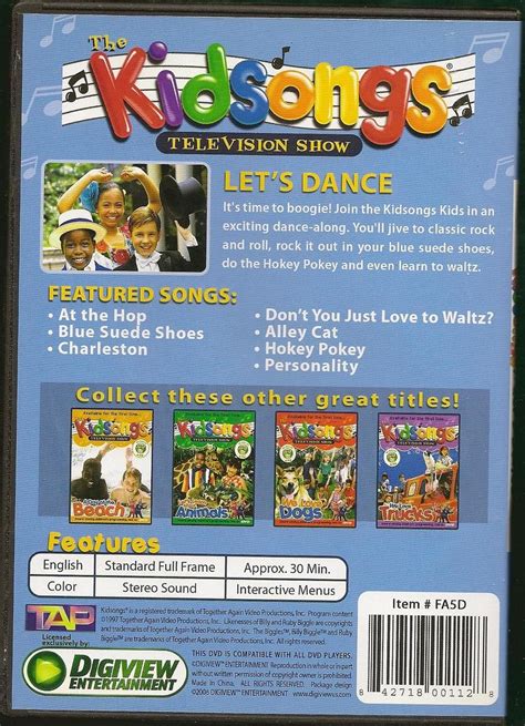 Let's be young by evan mchugh 11. PBS Kids Songs Lets Dance DVD - DVD, HD DVD & Blu-ray