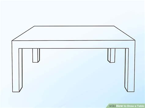2 Easy Ways To Draw A Table With Pictures Wikihow