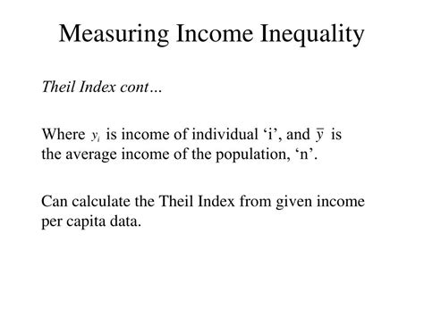 Ppt Measuring Income Inequality Powerpoint Presentation Free