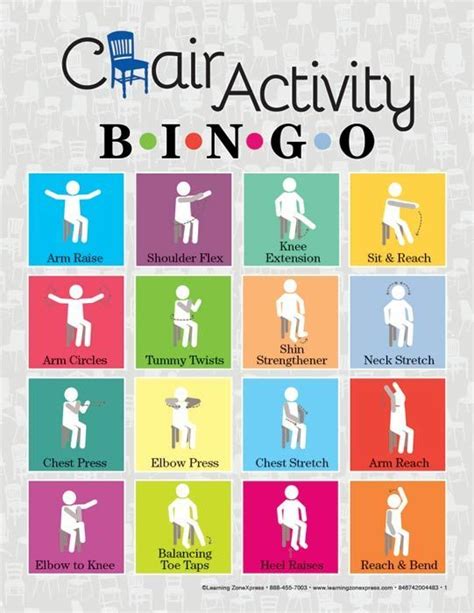 Chair Activity Bingo Nursing Home Activities Elderly Activities