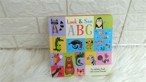 Look And See Abc Board Book An Alphabet Book With Animal Friends Youtube