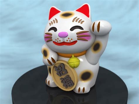 Free Stl File Maneki Neko Lucky Cat 🐱・3d Printer Model To Download・cults