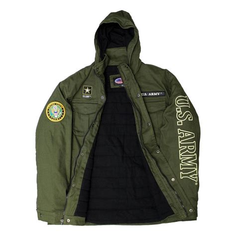 Us Army Hooded Military Green Canvas Jacket Military Republic