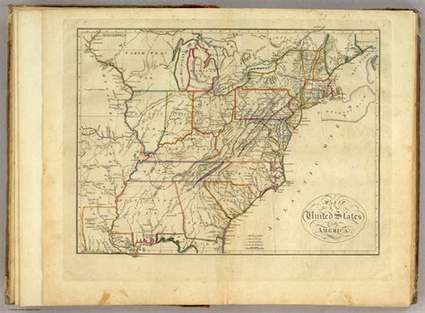 Map Of The United States Of America David Rumsey Historical Map