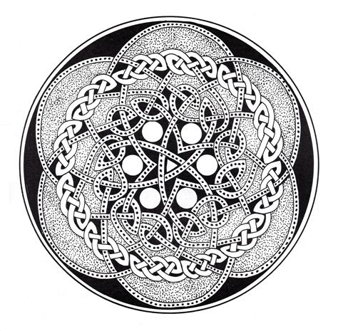 Celtic Art Design Looking Like A Mandala From Paul K Collection