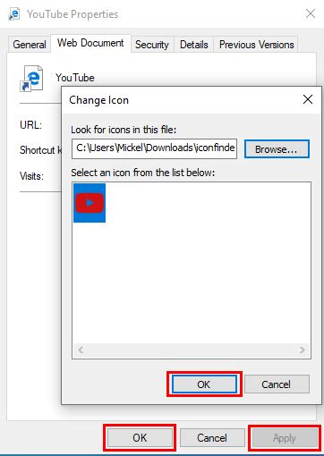 How To Change An Internet Shortcut Icon In Windows 10