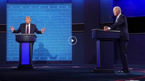 Watch Highlights From The First Presidential Debate The New York Times