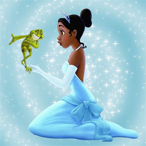 From a young age, tiana knew that a dream is a little bit of magic and a lot of hard work. Disney Princess Tiana and Frog Mixed Media by Jared Austin