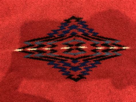 Rare Pendleton Navajo Blanket Denim Southwestern Je Gem
