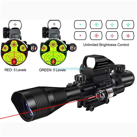 Tactical 4 12x50eg Dual Illuminated Optics And Laser Sight And 4