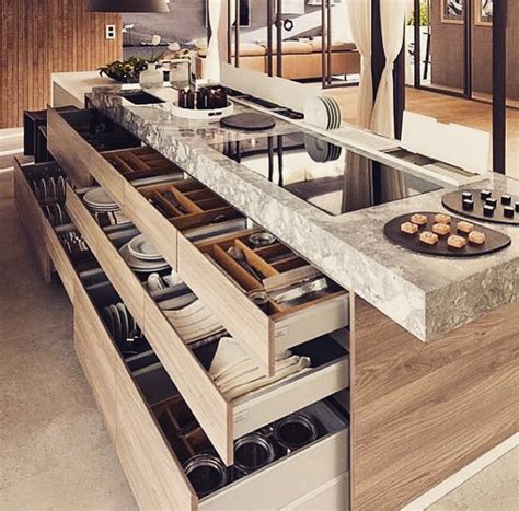 Well Thought Out Drawers Contemporary Kitchen Design Interior Design