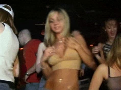 Flashing Her Boobs While Dancing At A Party Nudeshots
