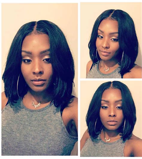 Middle Part Bob Lace Closure Sew In Sewin Foreignlove Hair Long