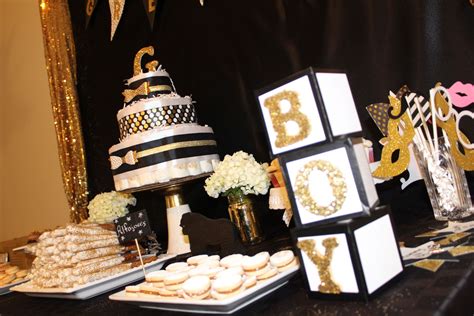 Black And Gold Baby Shower