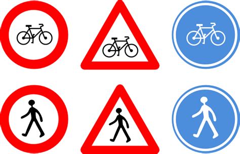 Bicycle Traffic Signs Clip Art At Vector Clip