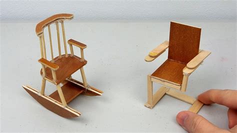 Diy Miniature Wooden Chairs Simple And Easy Crafts Ideas Youtube