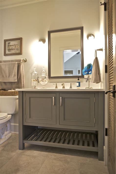 This Bathroom Features A Painted Maple Inset Cabinet Vanity In A