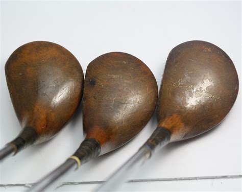 Lot Detail Walter Hagen Woods Driver Two And Three Wood