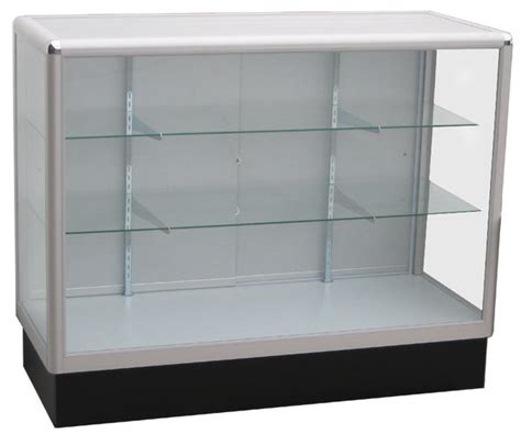 Full Vision Aluminum Display Showcases Glass Display Cabinets Cases