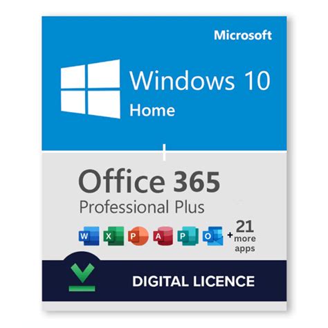 Windows 10 Home Microsoft Office 365 Professional Plus Bundle