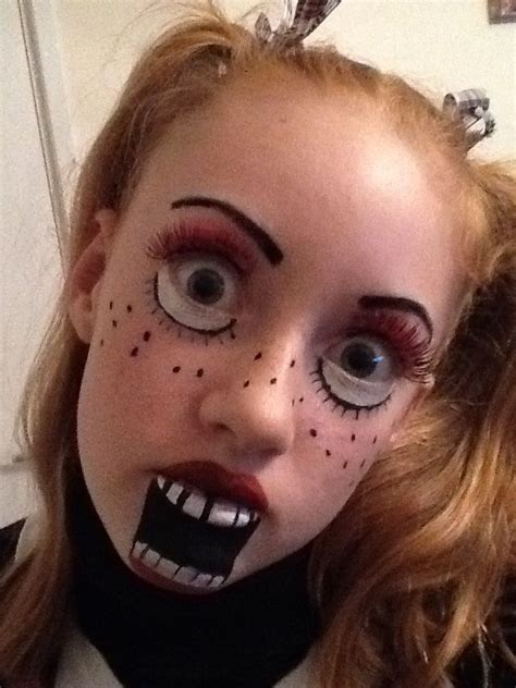 Ventriloquists Doll Halloween Face Makeup Ventriloquist Doll Face
