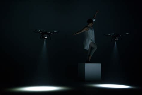 Shadow A Solo Dance Performance Illuminated By Three Synchronized