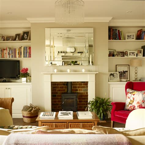 White And Cranberry Living Room Living Room Decorating